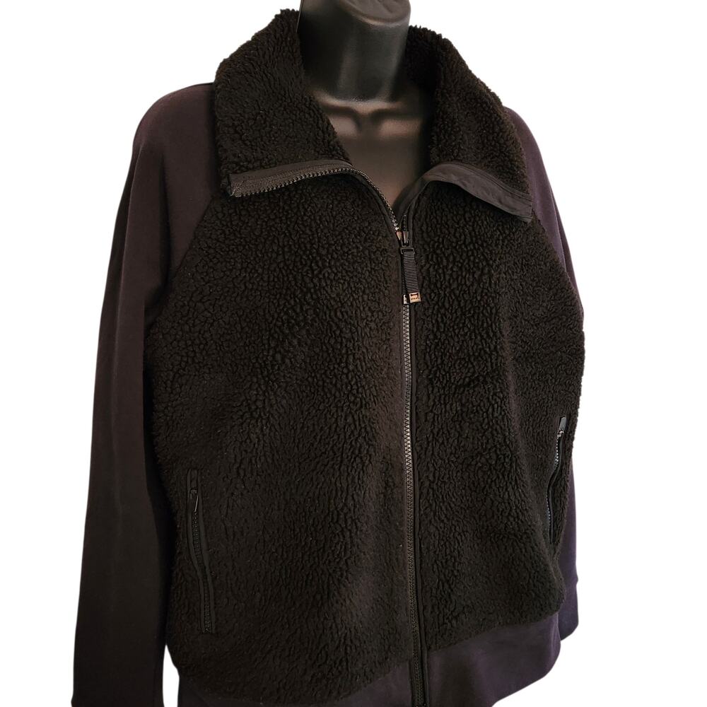 Athleta Range sherpa jacket black size S